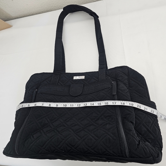 Vera Bradley Stroll Around Baby Bag Diaper Tote Black Quilted - Picture 10 of 14